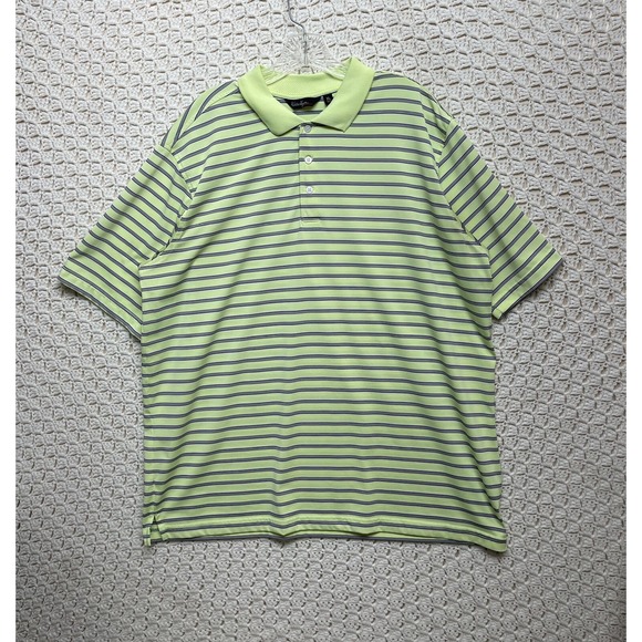Walter Hagen Golf Polo Shirt Adult XL Neon Green Short Sleeve Essentials Rugby - Picture 1 of 8